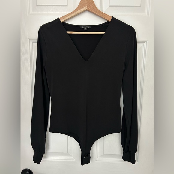 Dynamite Tops - SOLD - Black Bodysuit